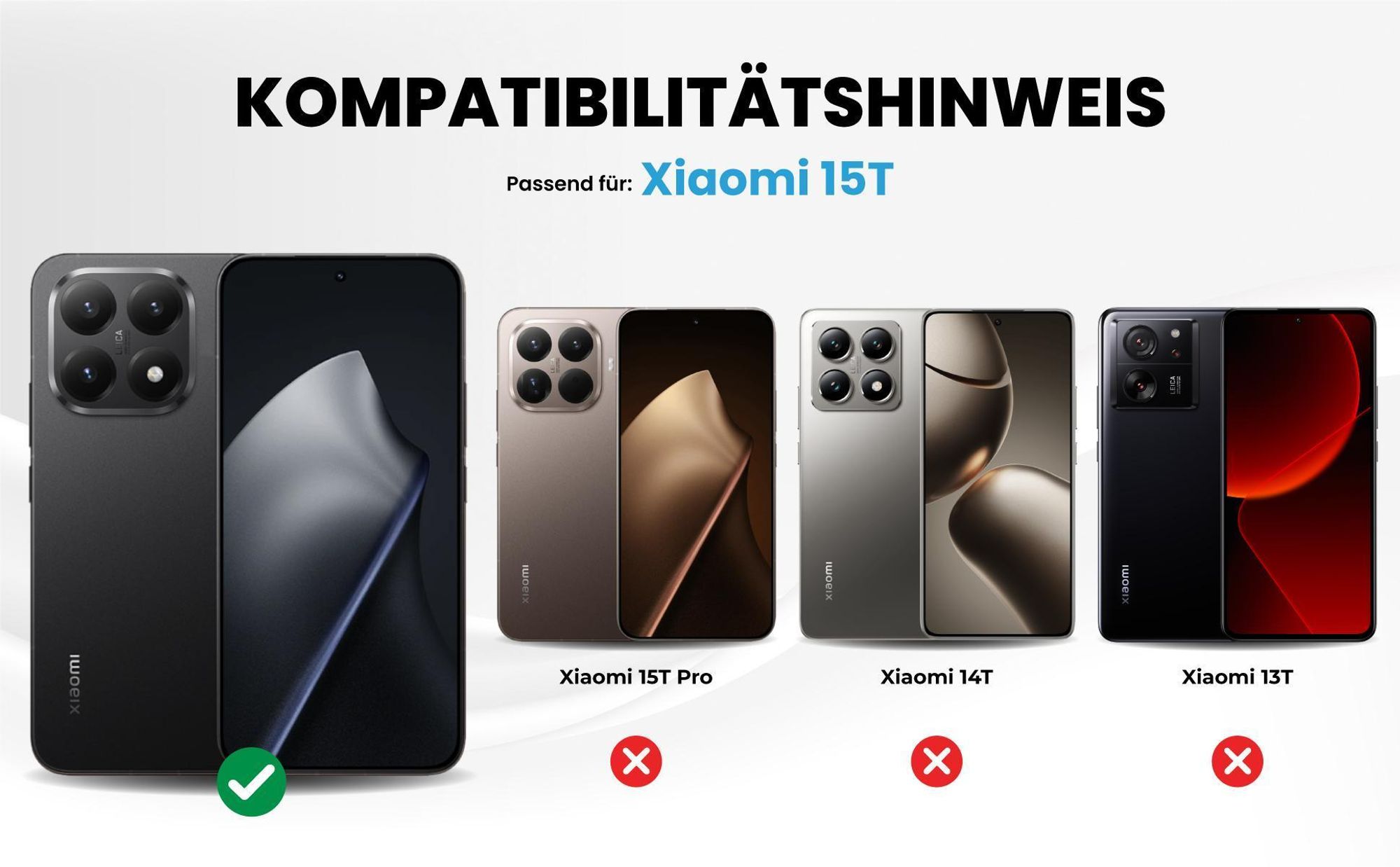 Kompatibilitätshinweise Hülle für Xiaomi 15T