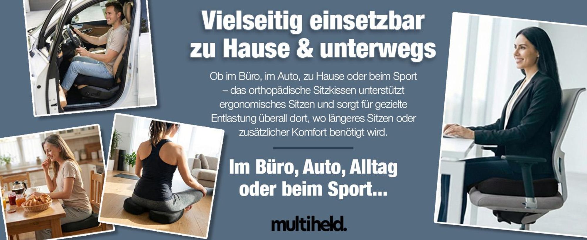 Sitzkissen orthopädisch Steißbeinkissen mit Memory Foam Hart 85-120 KG für Ergonomischen Komfort geeignet für Bürostuhl, Auto, Homeoffice & Alltag