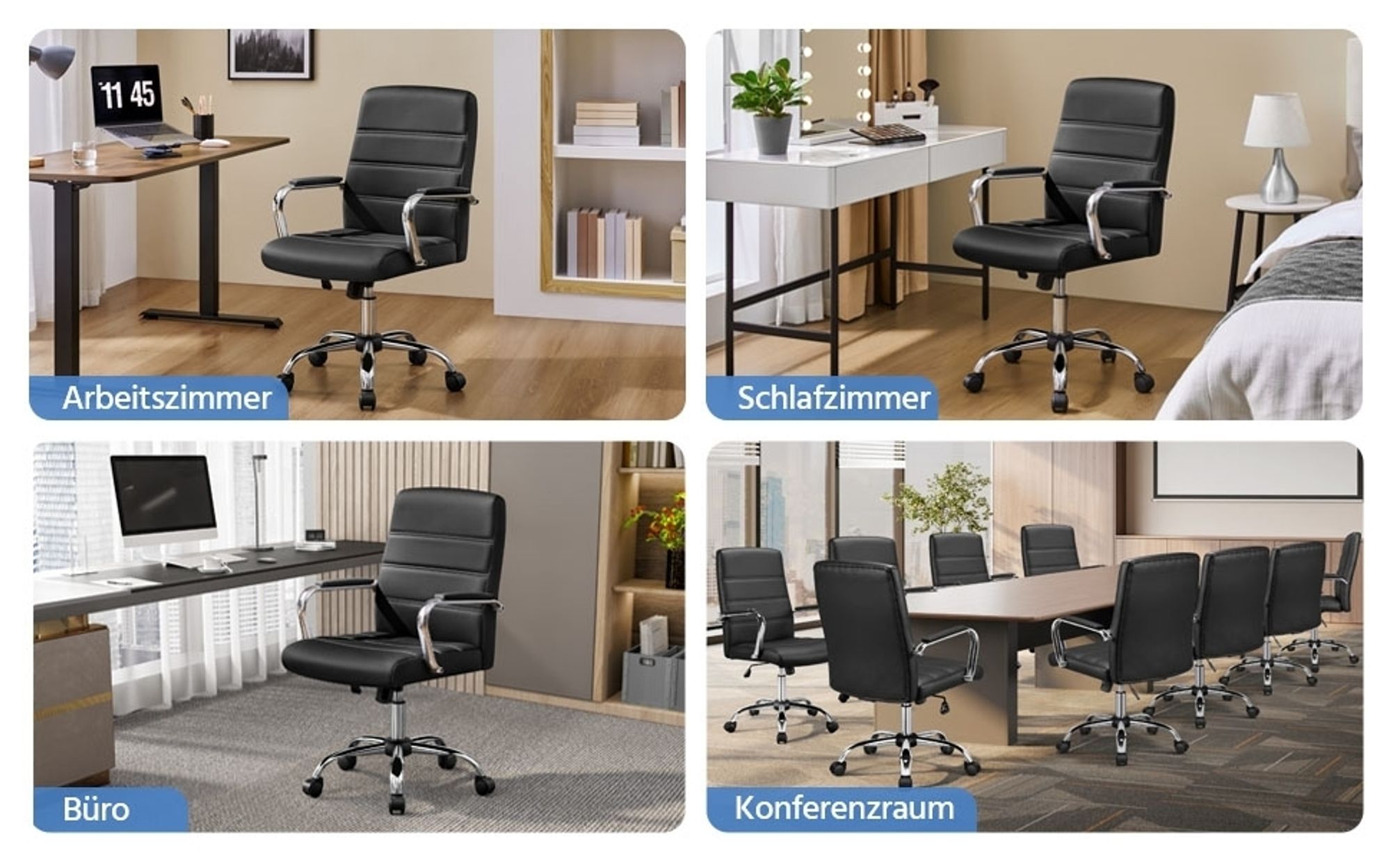 Drehstuhl für Arbeitszimmer Schlafzimmer Büro Konferenzraum
