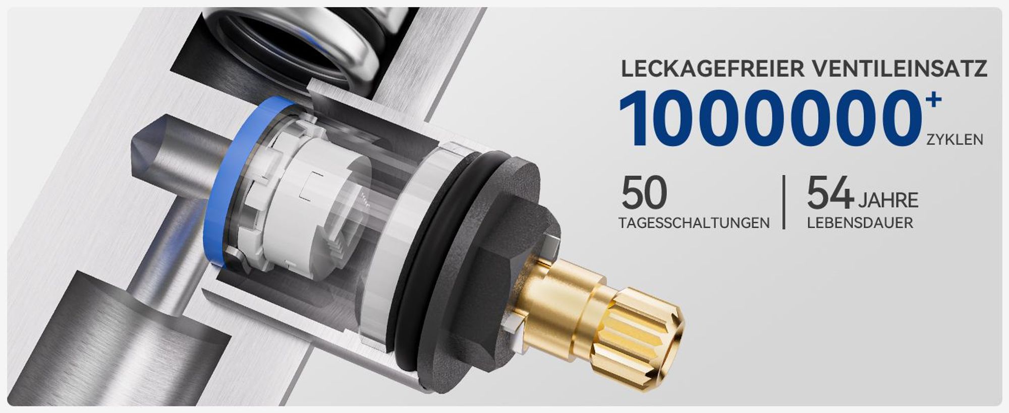 Küchenarmatur Kaltwasser Edelstahl Gebürstet, Wasserhahn Küche 360° Drehbar Cecipa MAX Wasserhahn für Spülbecken, Mischbatterie Armatur L-Form