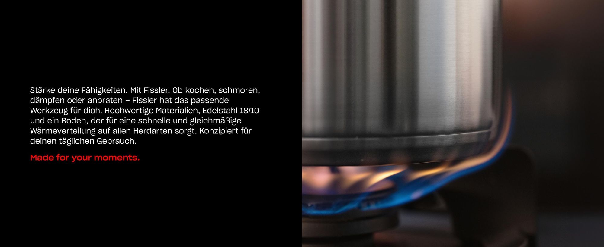 Fissler Nanjing / Edelstahl-Wok (Ø 36 cm) große Wok-Pfanne unbeschichtet,Asiapfanne mit Glas-Deckel, inkl. Dämpfeinsatz, alle Herdarten - auch Induktion