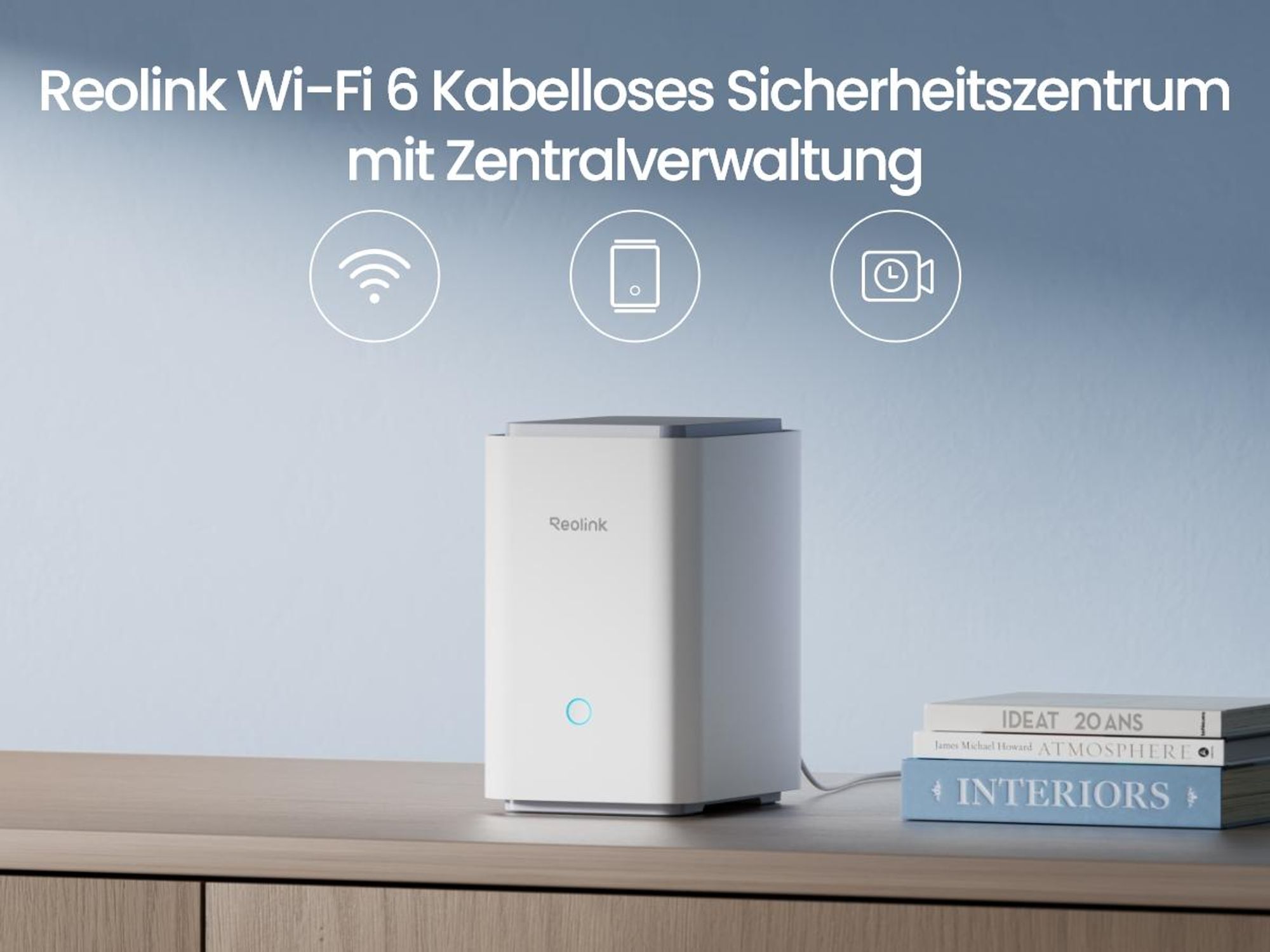 Reolink Home Hub Pro, Wi-Fi 6 kabelloses Sicherheitssystem, Zentralisierte Datenverwaltung,  lokaler Speicher, 2TB HDD (bis zu 16TB), Max. 24 Kameras