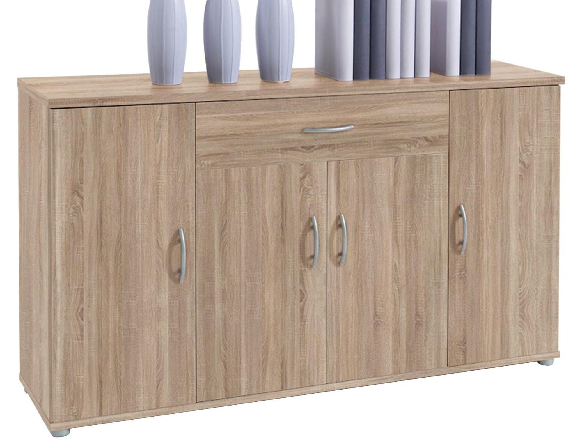 Lissy II – Sideboard mit 4 Türen, 3 Einlegeböden und 1 Schubkasten