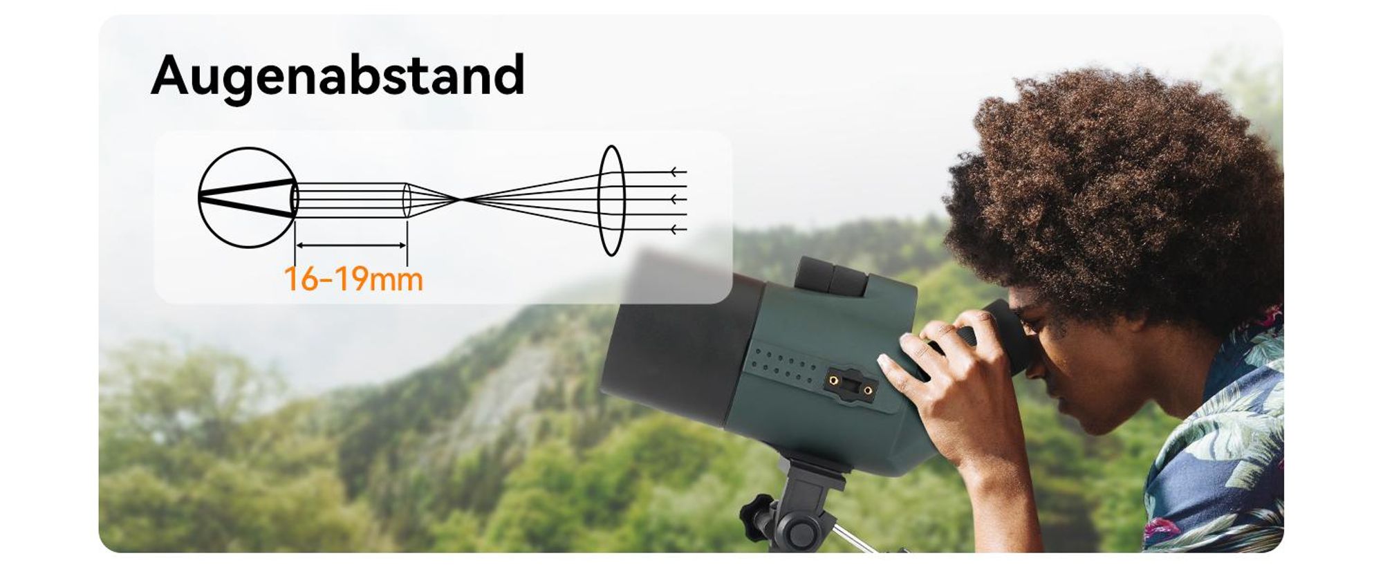 Svbony SV41Pro Mak Spektiv, 28-84X80 HD FMC Dual Speed Fokus, Kompatibel mit WLAN Kamera SC001 Digiscoping, mit Stativ für Stargazing Vogelbeobachtung