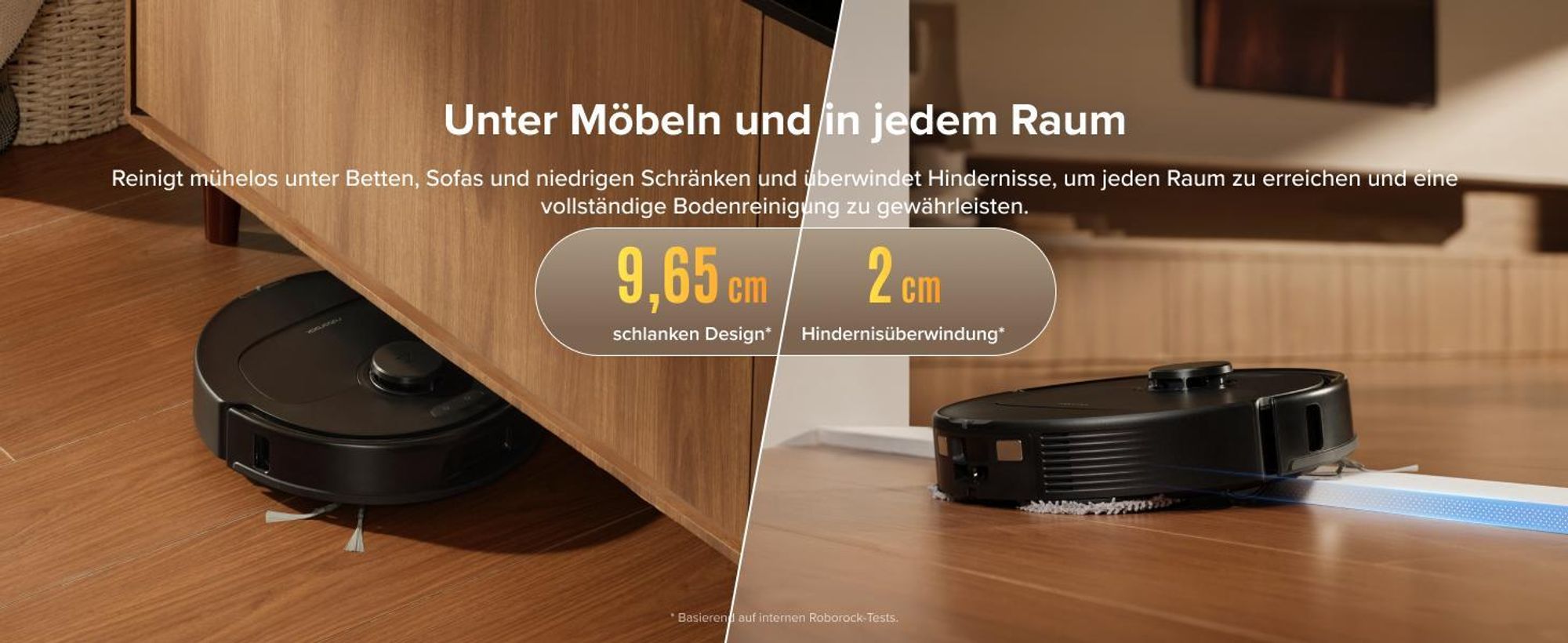 Roborock Qrevo S Pro Staubsauger Roboter mit Wischfunktion, 18.500Pa(Upgrade von QV 35A), Anti-Tangle System, 75 °C Heißwasser-Moppwäsche, Schwarz