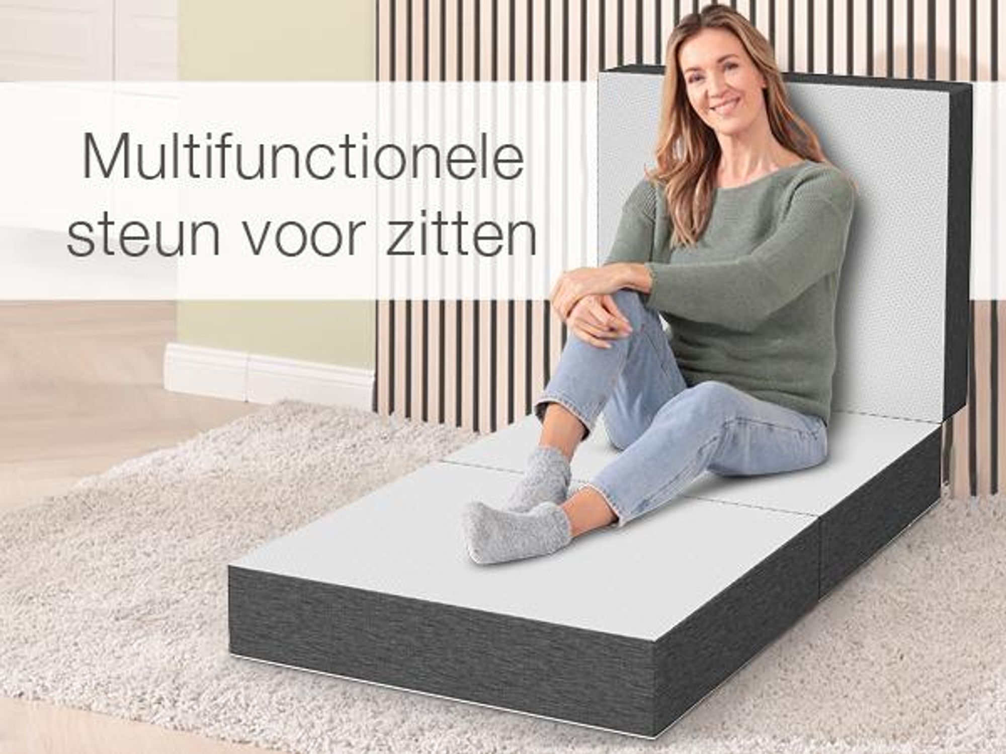 ELONEO Premium Visco Klapbed 75x200 cm, extra hoog 15 cm, inklapbaar gastenbed, opvouwbaar matras, inklapbaar matras, geschikt voor rugklachten, reismatras, inklapbaar gastenbed, wasbaar klapbed