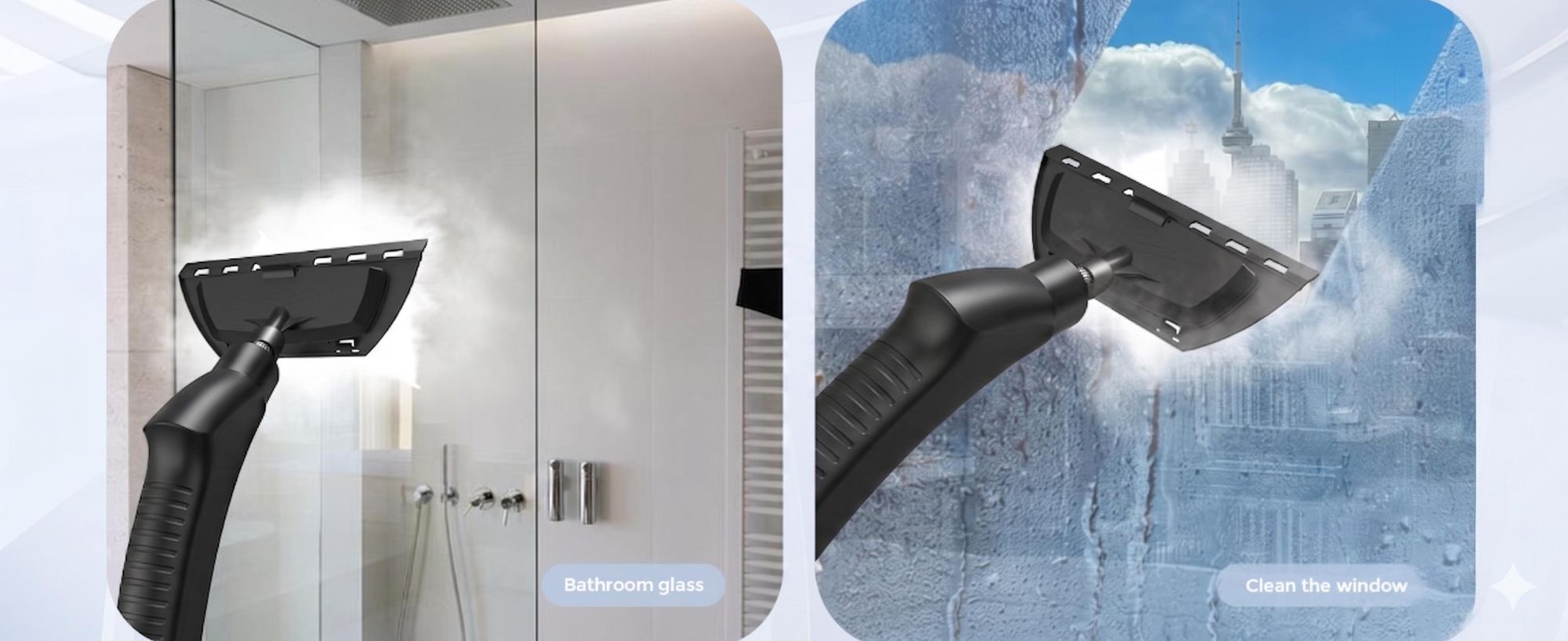 Dampfreiniger Handgerät, Steam Cleaner, 15 Sekunden Aufheizzeit, 1.1L Wassertank, Dampfreiniger für Alles, Tragbarer Steamer, Handdampfreiniger für Bo