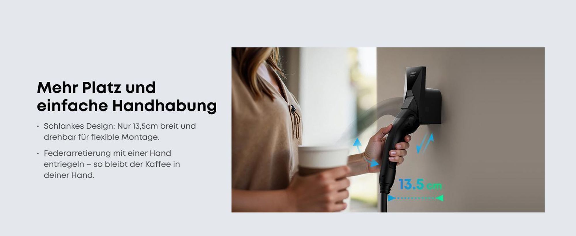 Anker SOLIX V1 - Cable Version - EV-Ladestation - smart - 22 kW - 32 A (Type 2)