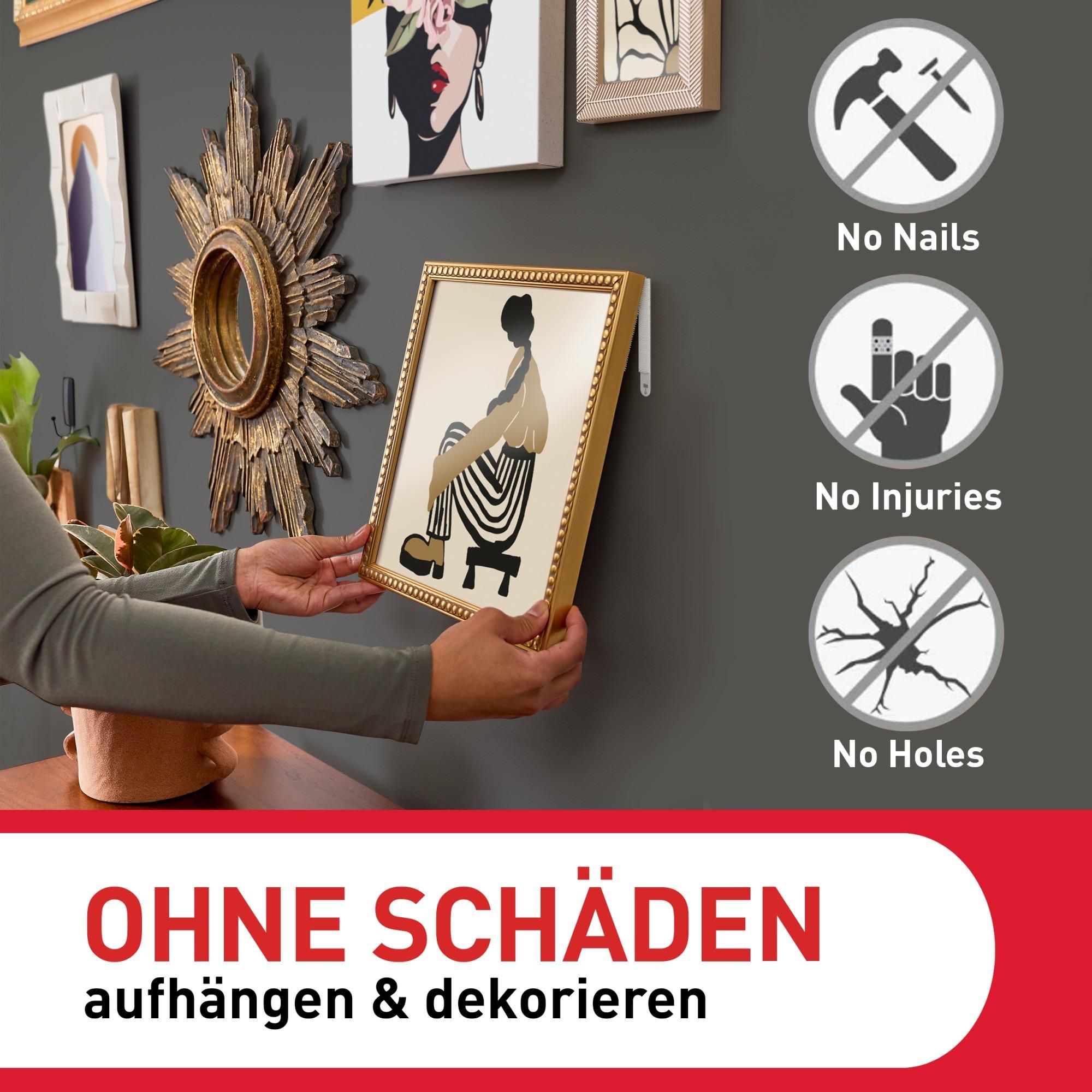 Command™ Bilder-Montage-Strips, Weiß, XL, 4 Paare, Selbstklebend ohne Bohren