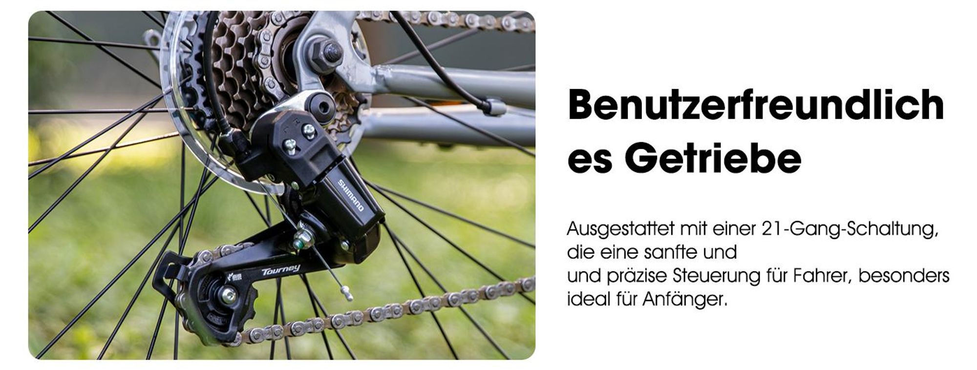 HILAND Mountainbike 29 Zoll MTB Herren Damen, mit 21, V-Bremse, Hardtail Fahrrad, Fahrräder für studentische Pendler, Blau