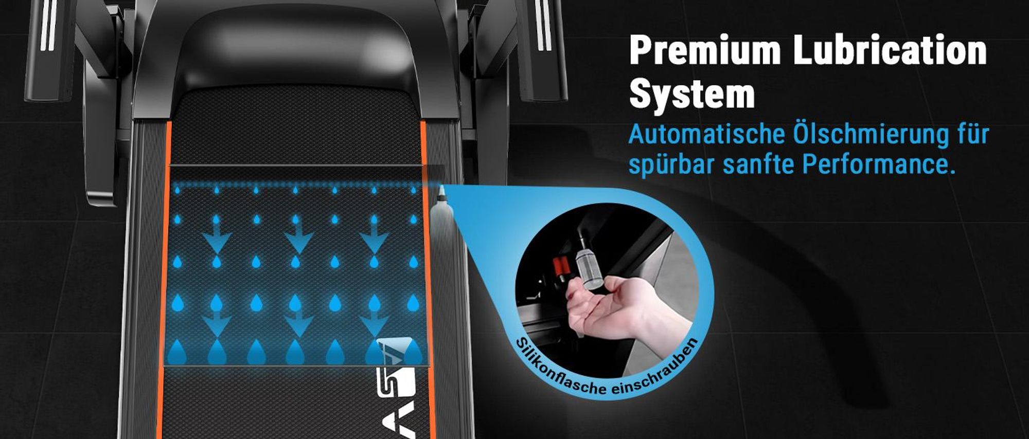 Laufband klappbar AsVIVA T18 Heimtrainer bis 20 km/h 15% Steigung mit Touchscreen Bluetooth bis 150kg für Zuhause