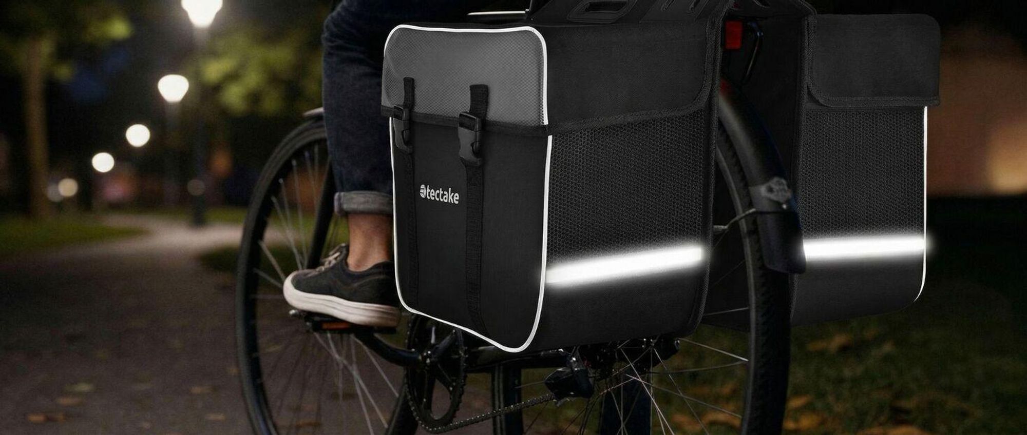 Set Fahrradtasche Georg und Fahrradrahmentasche große Fahrradtasche mit 2 Fächern wasserabweisend und robust