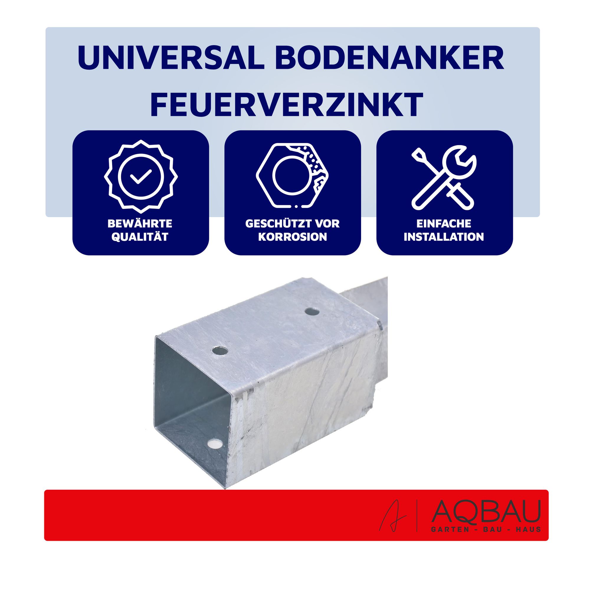 Universal bodenanker