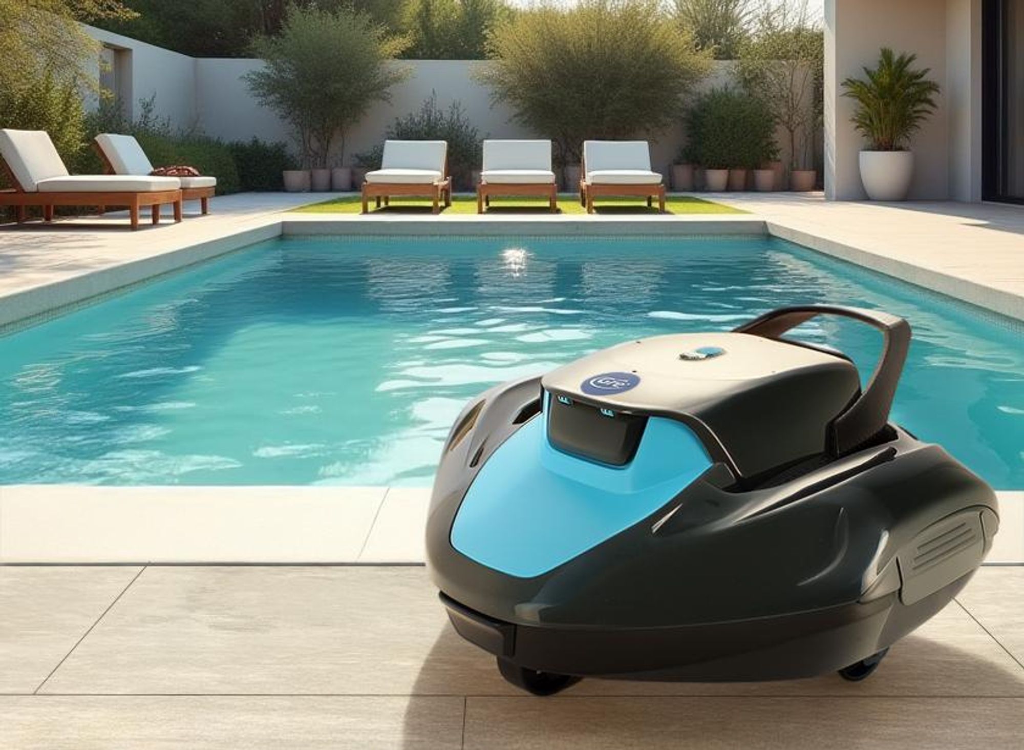 GRE Akku-Poolroboter RBG90 - MOOVO™ 90 - für Aufstell- und Einbaupools. Kabellos, für Pools bis 80 m²