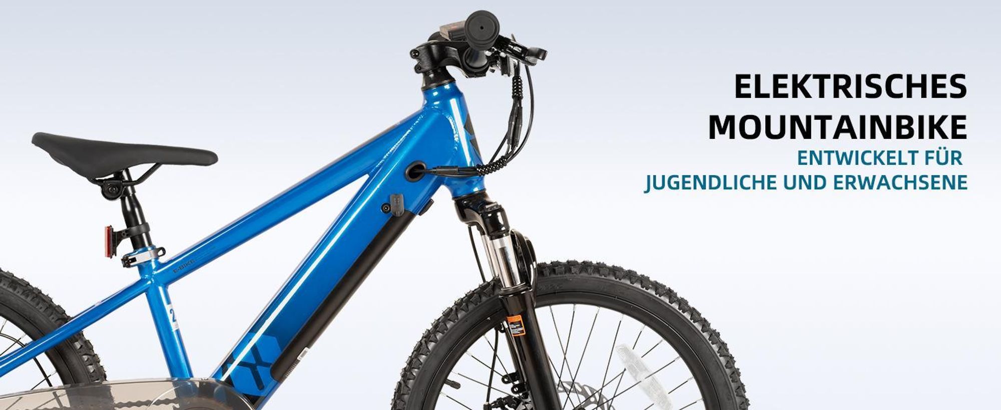 JOYSTAR 24‑Zoll Elektro‑Mountainbike für Jugendliche, 24V 5.2Ah Akku, 25 km/h, Federgabel, verstellbarer Sattel, Scheibenbremse