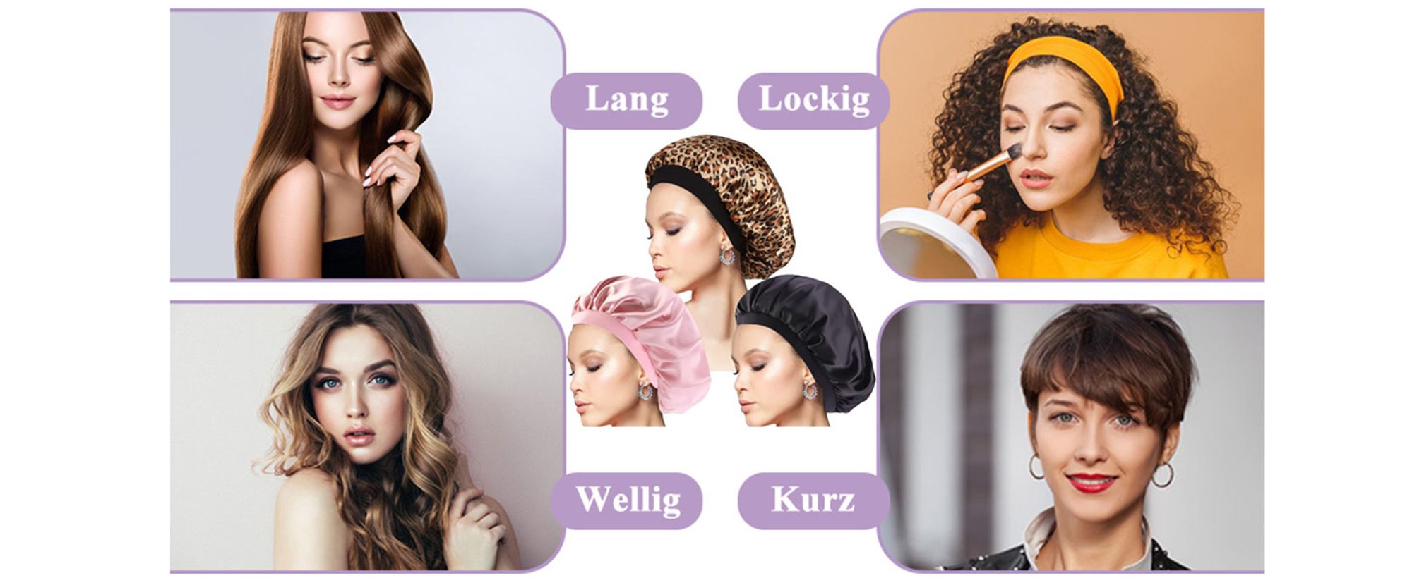 3 Stück Seidenhaube zum Schlafen, Schlafhaube Seide Verstellbare Satin Haarhaube Atmungsaktive Haarhaube für die Nacht Weiche Silk Bonnet Schlafmütze für Damen und Mädchen