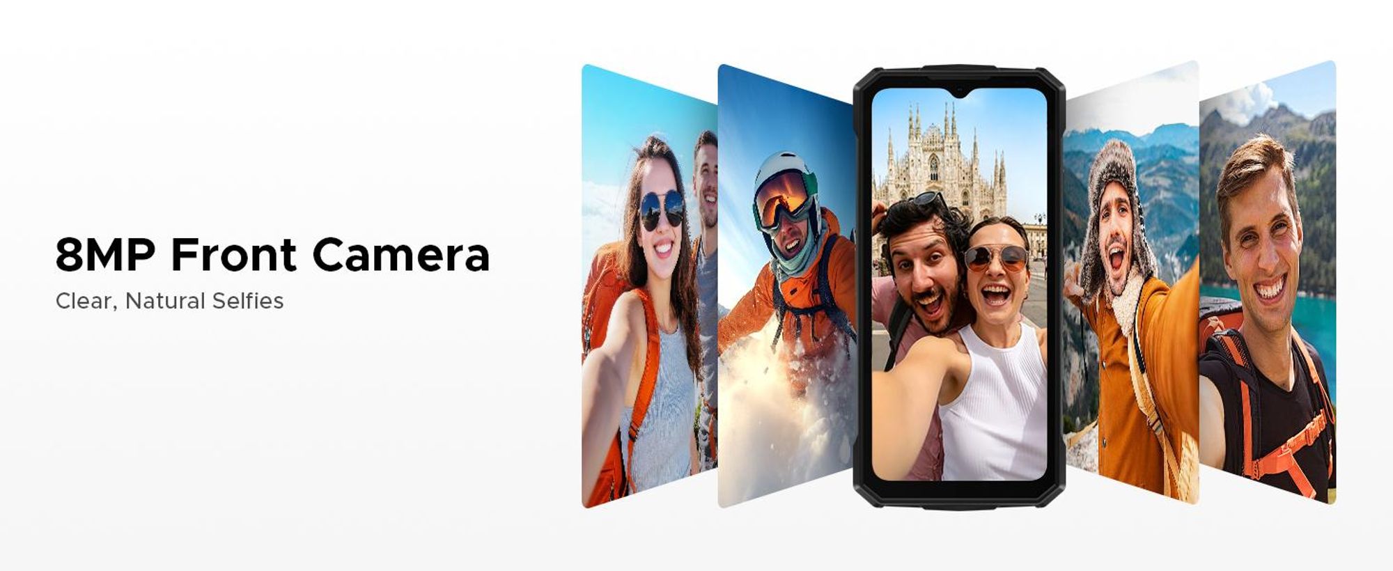 DOOGEE Fire 5 Pro – outdoor smartphone, Android 15, 4G, ochrana IP68/IP69K, 6,6" displej s obnovovací frekvencí 90 Hz, baterie 13000 mAh, nabíjení 18W, 20+128 GB, fotoaparát 13 MP, NFC, čtečka otisků prstů, bez smlouvy