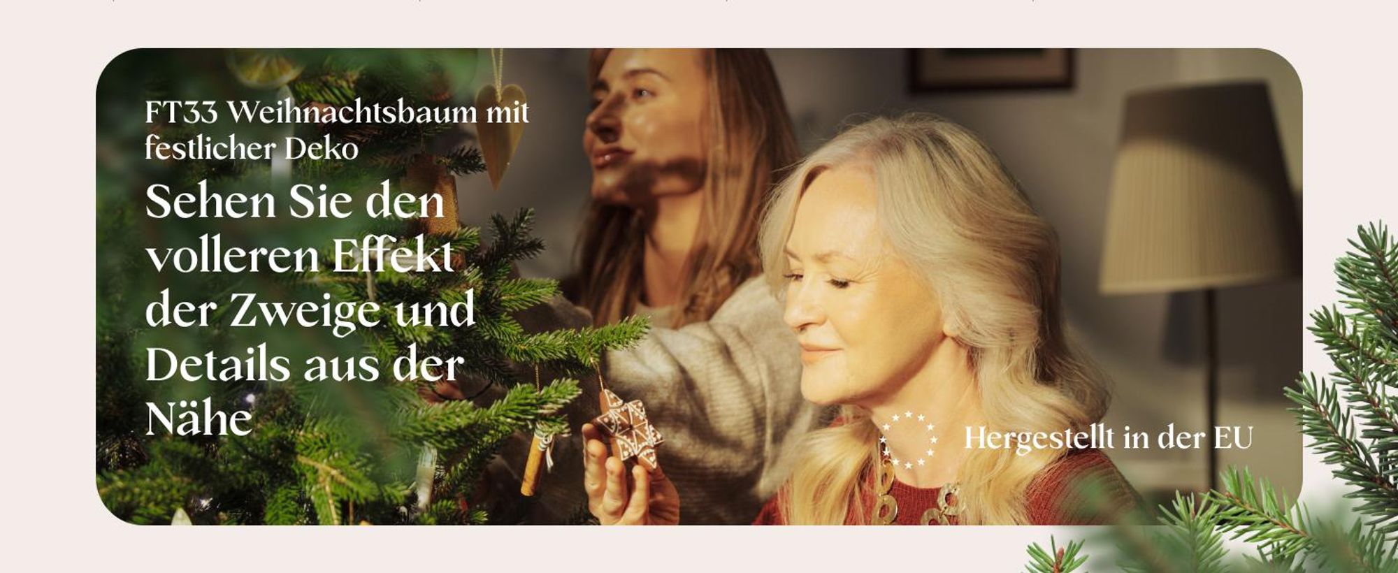 FairyTrees Weihnachtsbaum künstlich 180 cm ALPENTANNE Premium mit Christbaum Holzständer | Tannenbaum künstlich mit Naturgetreue Spritzguss Elemente | EU |