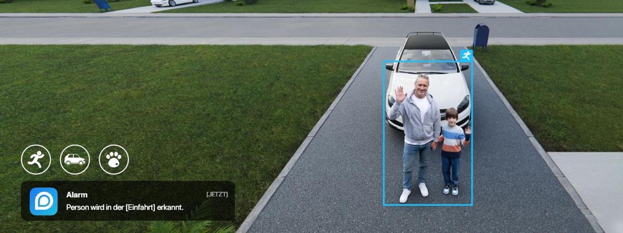 Reolink Duo 3 PoE, 8K 16MP Dual-Objektiv PoE Überwachungskamera, 180° Panorama, Bewegungsspur, Farbnachtsicht, Intelligente Erkennung, 2-Wege-Audio