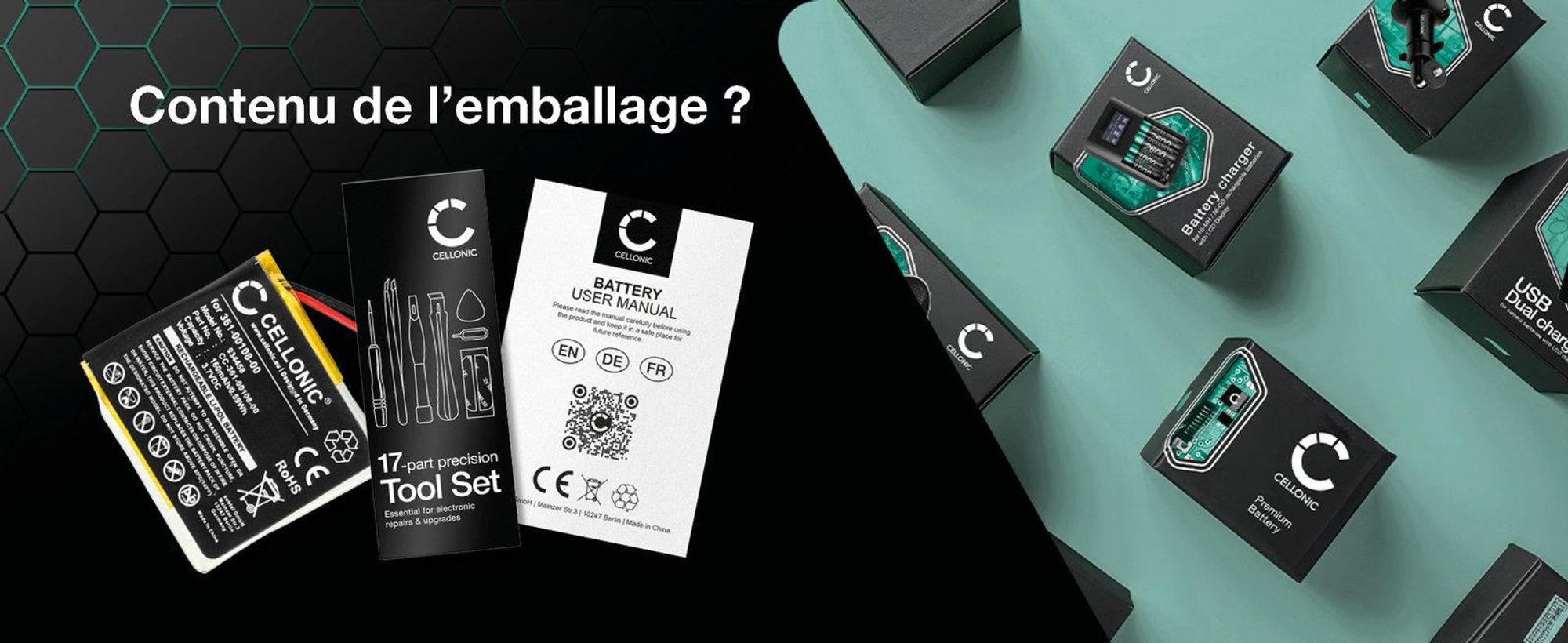 CELLONIC 1x Batterie pour Montre connectée et bracelet de fitness Compatible avec Garmin vivoactive 3, 361-00108-01 - (160mAh, 3.7V)