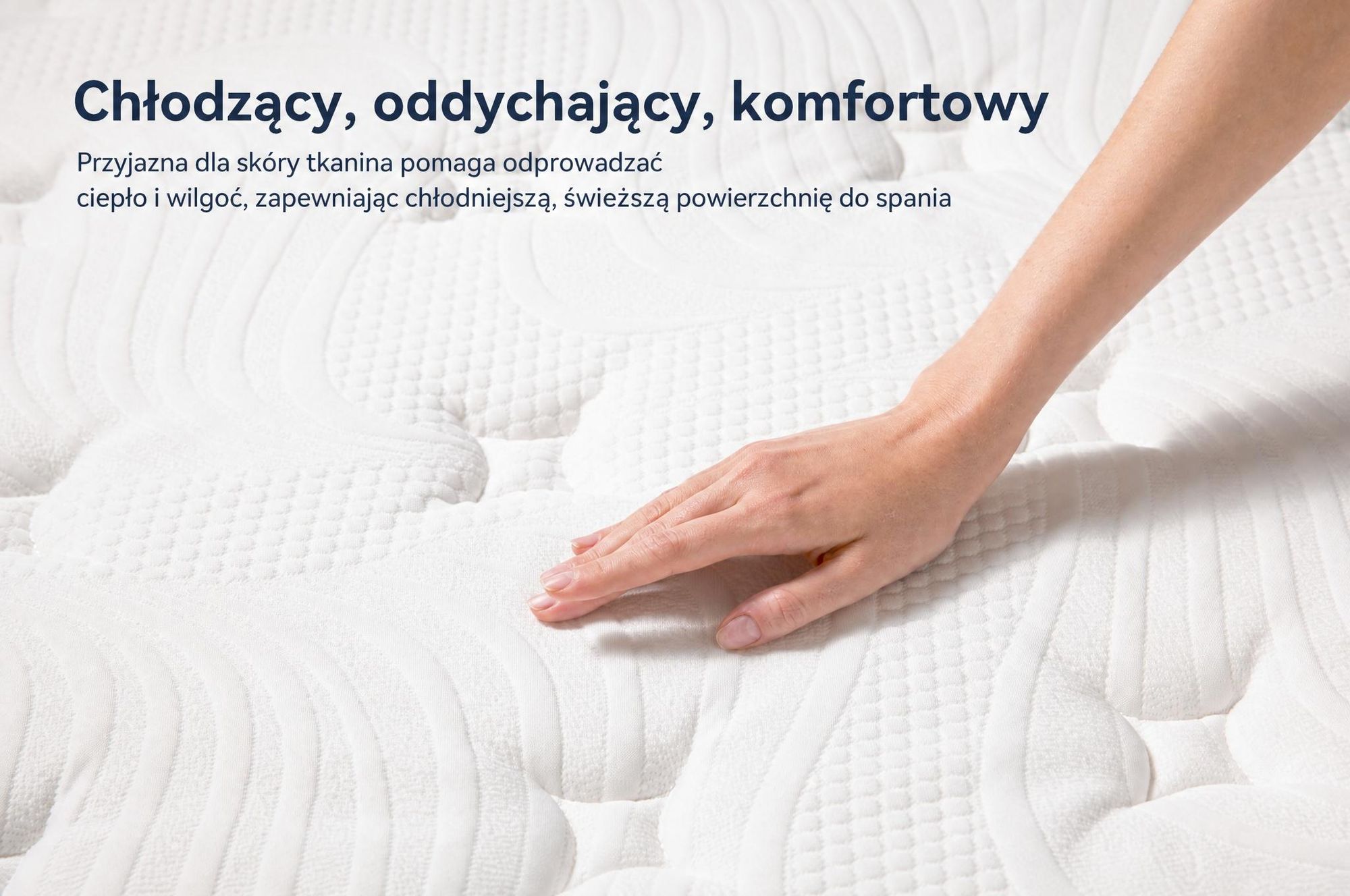 Materac 90x200 30 cm zintegrowany topper, 7‑strefowy materac kieszeniowy sprężynowy H3/H4