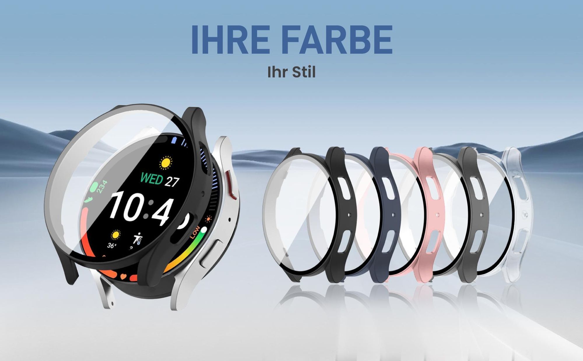 Cover Front Back für Samsung Galaxy Watch7 44 mm in verschiedenen Farben