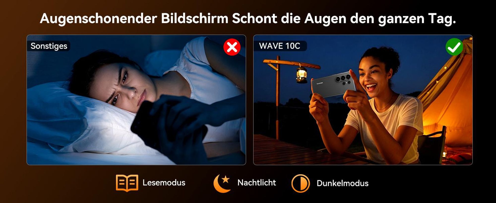 Blackview Wave 10C smartphone Ohne Vertrag, Android 16, 6.88", 120Hz, 1080p, Dual SIM, Face ID, 5000 mAh, Gemini AI, DokeOS 5.0, 1080p, 4G