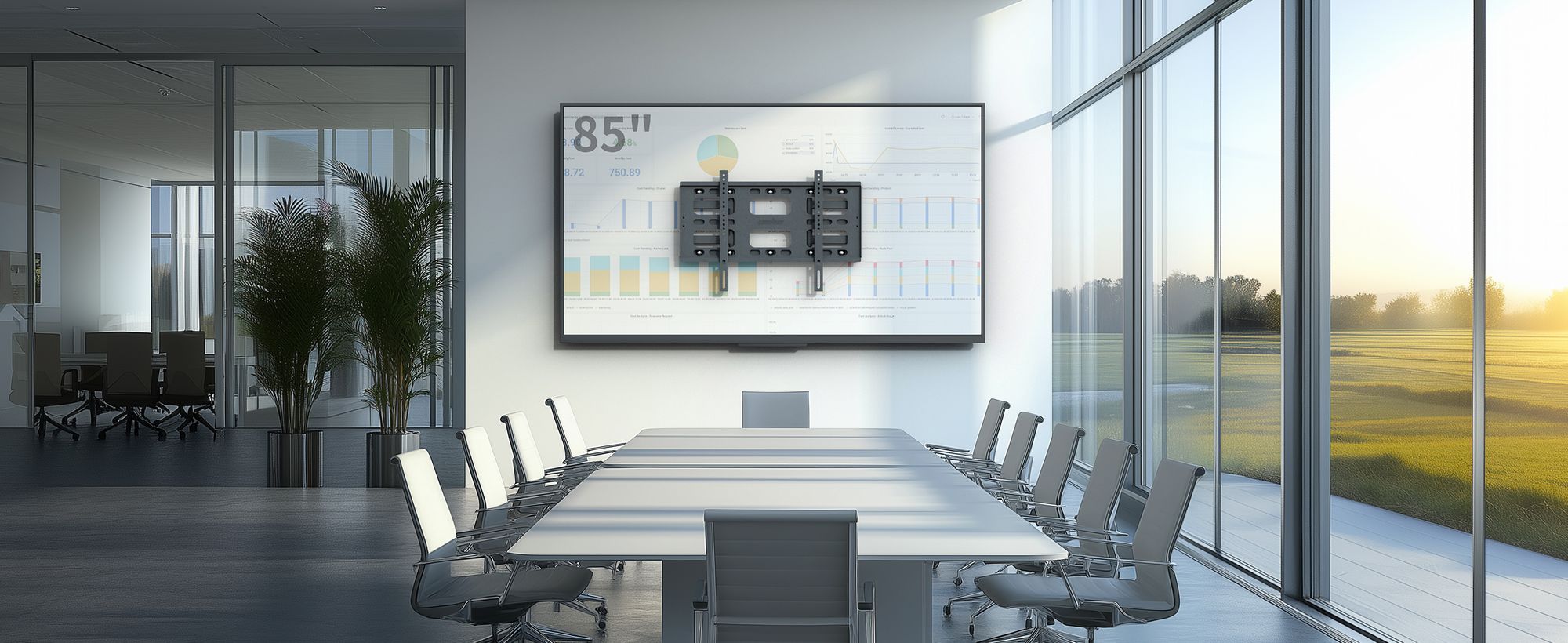 WISFOR TV Wandhalterung Schwenkbar Ausziehbar für 40-85 Zoll Fernseher bis zu 100kg VESA 600x400mm, vormontierte TV Halterung, Extra Stabil