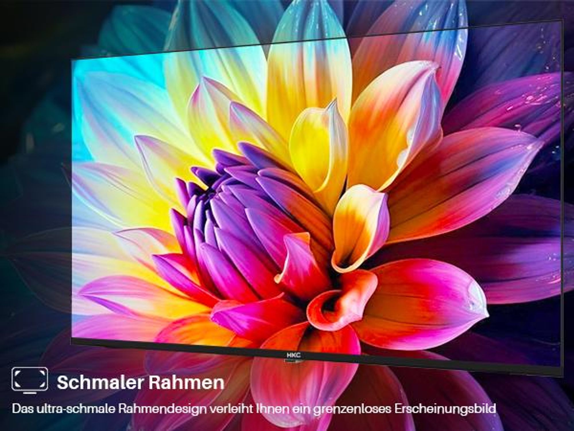 HKC Standard TV - LED Full HD - 40 Zoll/102 cm - Randlos Design - Tripple Tuner DVB-T/T2/S/S2/C - HDMI x3, USB x2, CI+ - Hotelmodus - Mortiert in Eindhoven - H40Q1F-NS