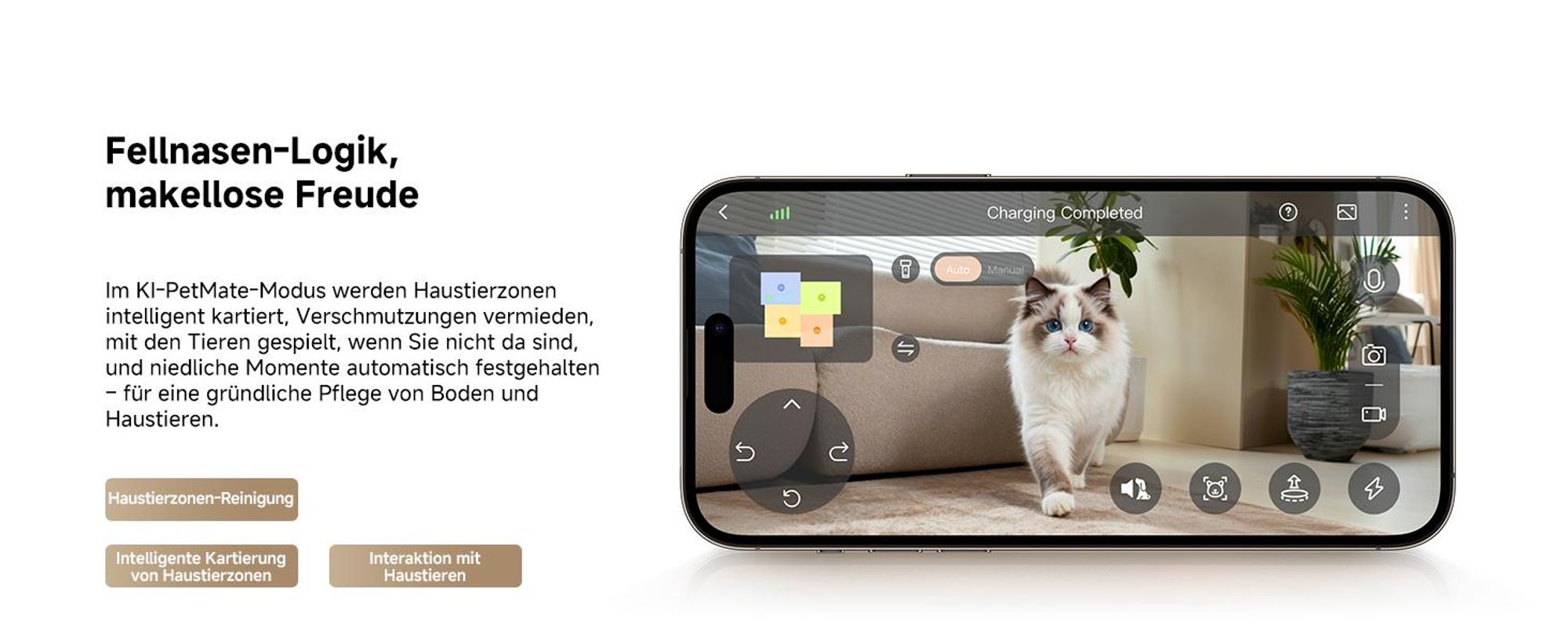 MOVA Z60 Ultra Roller Standalone – Saugroboter mit automatischer Entleerung, Selbstreinigendem Wischmopp, Präzise Navigation, Vollflächige Reinigung