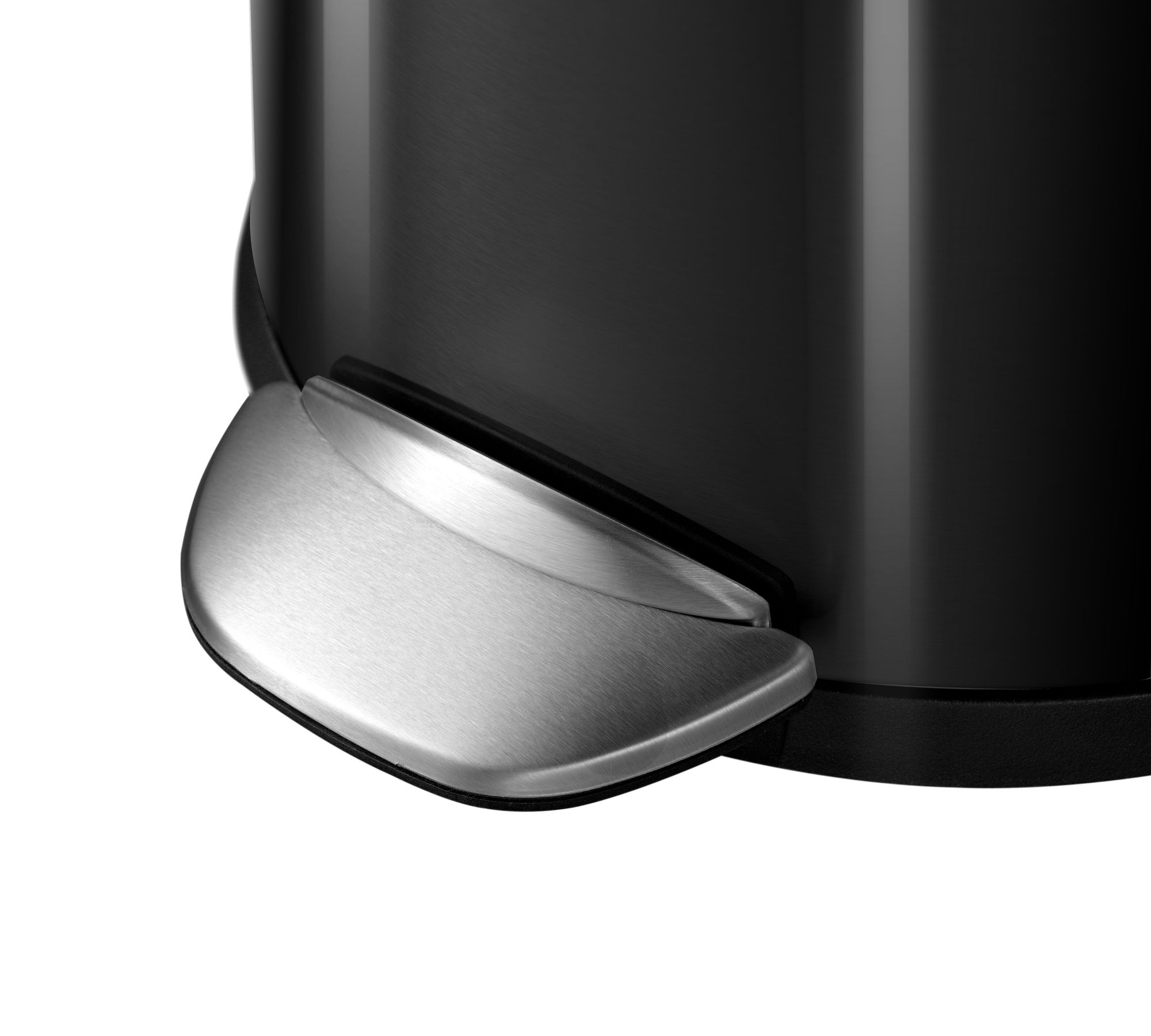EKO - Belle Deluxe Treteimer 30 Liter - Steel Plastic  - Schwarz glänzend,matt s/s