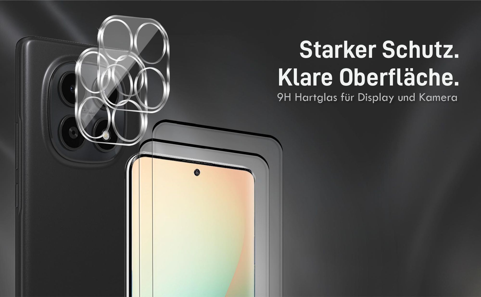 Kamera + Display Glas Set für Xiaomi Redmi Note 15 5G kompatibel mit allen gängigen Hüllen