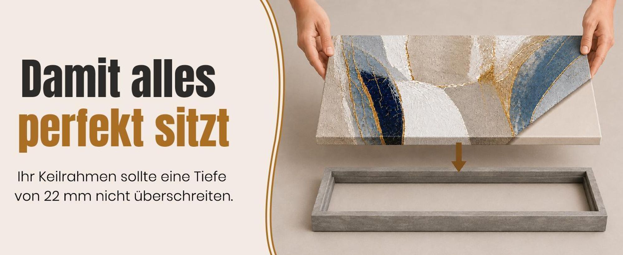 Monframe Schattenfugenrahmen für Leinwandbilder & Canvas 35x35 cm - Schwarz glanz - für Keilrahmen bis 22 mm Stärke - ohne Glas und Rückwand