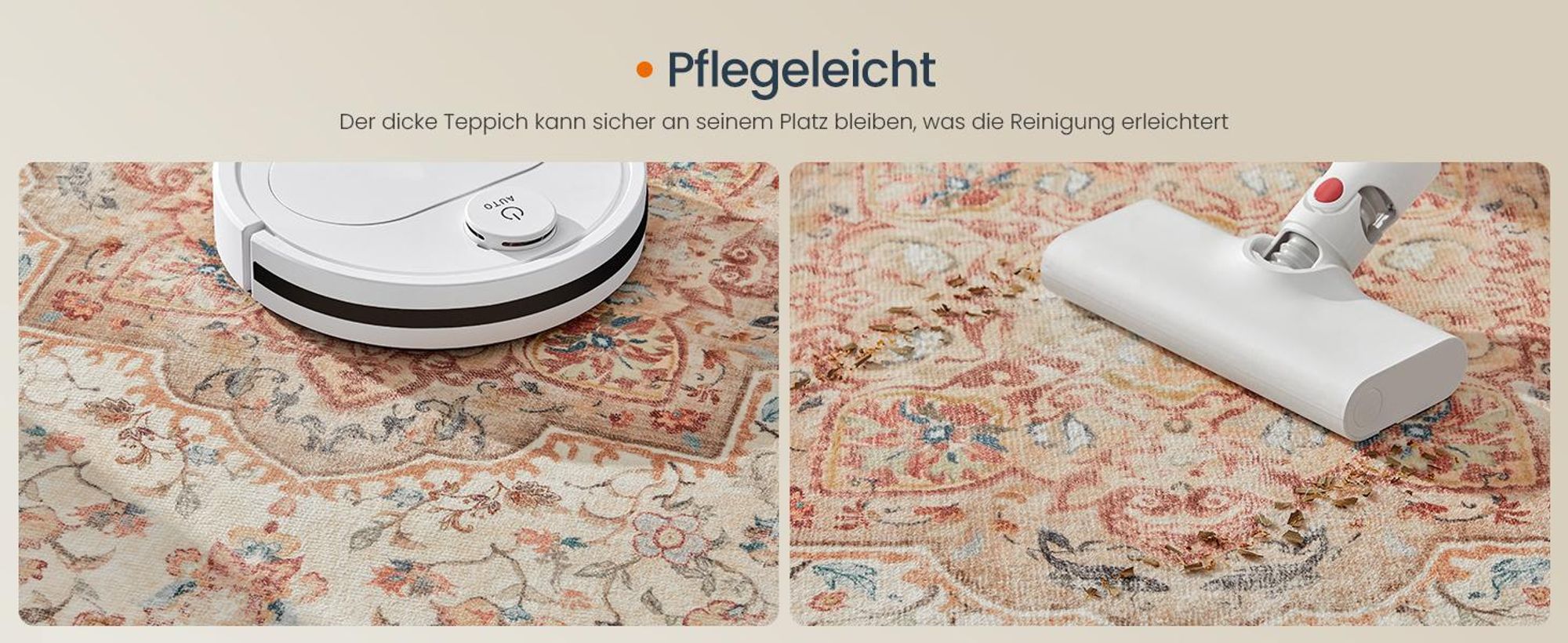 Orientteppich, SONGMICS HOME, Wohnzimmerteppich, rutschfester Teppich, Vintage-Stil