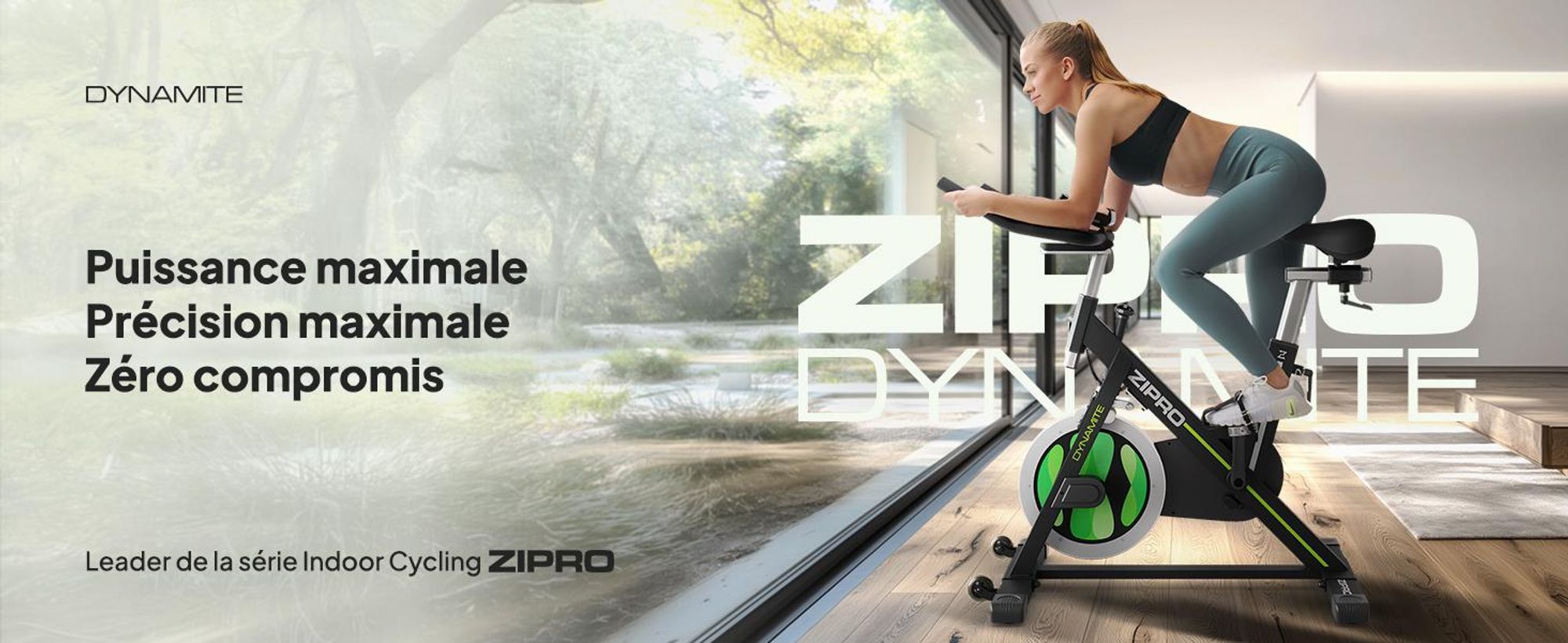Vélo d'appartement Zipro Dynamite – Vélo d'appartement magnétique pour la maison Vélo d'appartement silencieux avec selle réglable Écran LCD Compact et stable