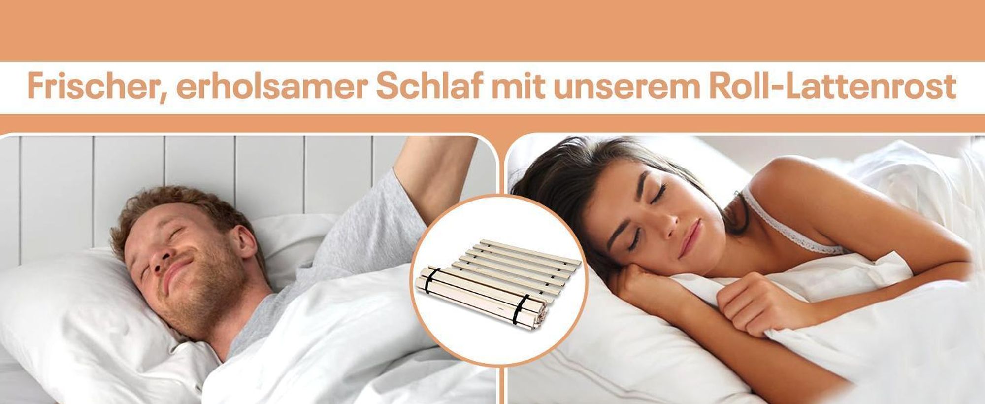 Best For You Rollrost 90x160 aus 10 massiven stabilen Holzlatten Geeignet für alle Matratzen