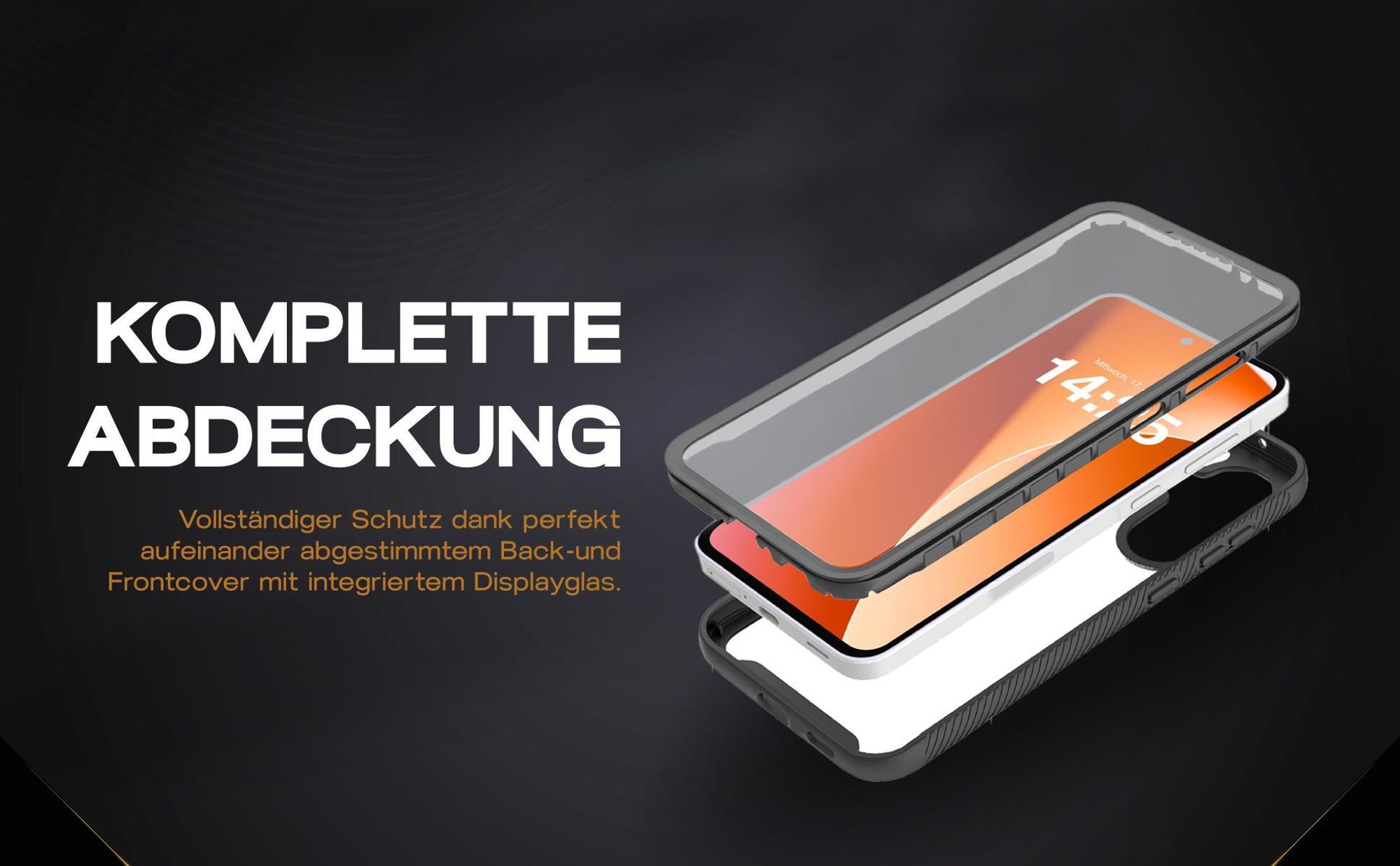 Handyhülle für Samsung Galaxy S26 mit Schutz von beiden Seiten