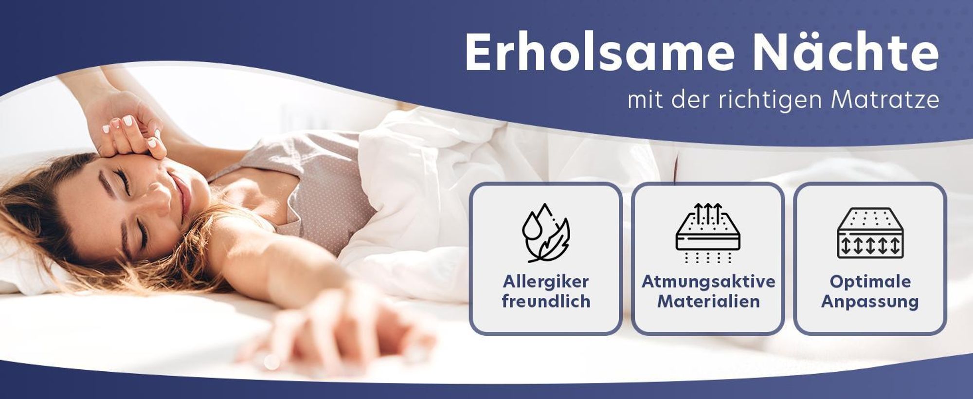 Ergonomische 7-Zonen Kaltschaummatratze - 22cm - 140 x 200 cm - H4 - Träumegut24