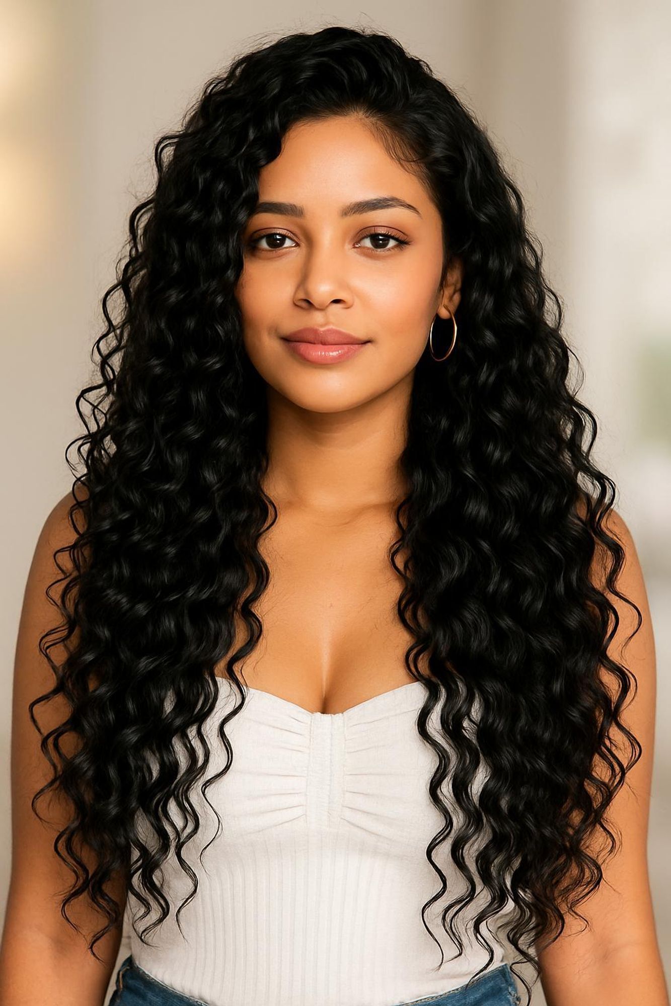 SassyGoods Clip-in Haarverlängerung – Hair Extensions – Haarteil aus Kunsthaar – Professionelle Haarverlängerung – Schwarz – 50 cm