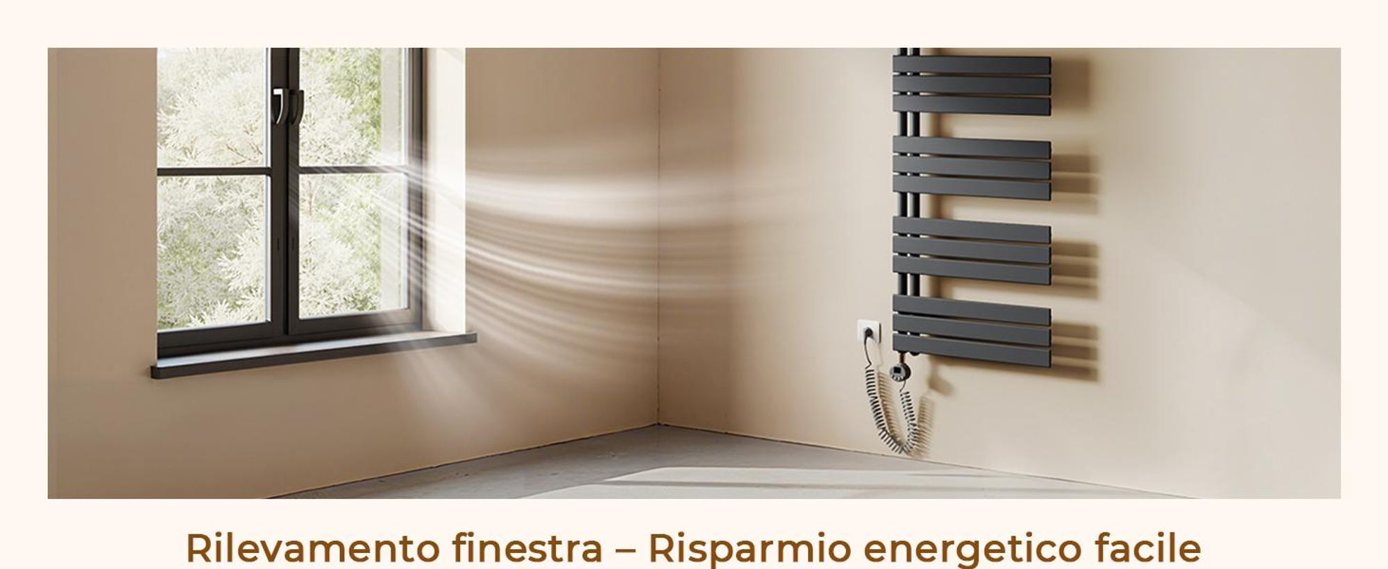 S'AFIELINA Radiatore elettrico per asciugamani 1041×400 mm, Radiatore elettrico per bagno con termostato, WiFi, timer programmabile, display LCD, 400 W, antracite