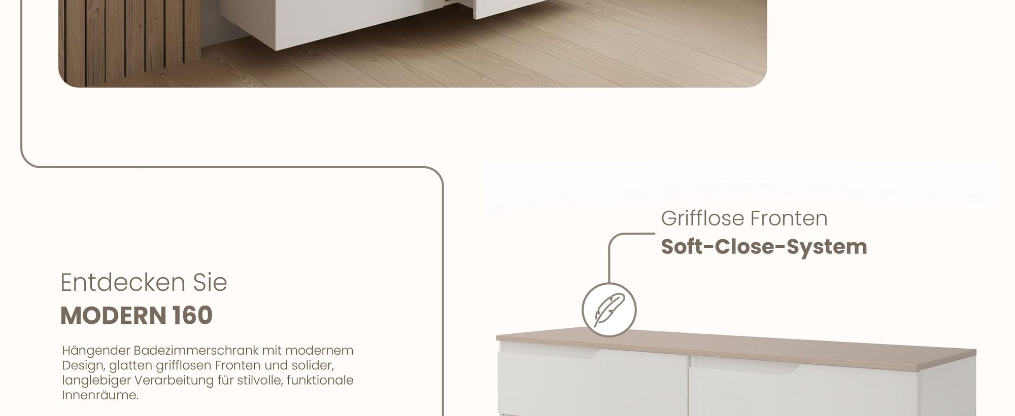 RODAN, Badmöbel, Badschrank, Badezimmermöbel, Badezimmer, MODERN, Waschbeckenunterschrank