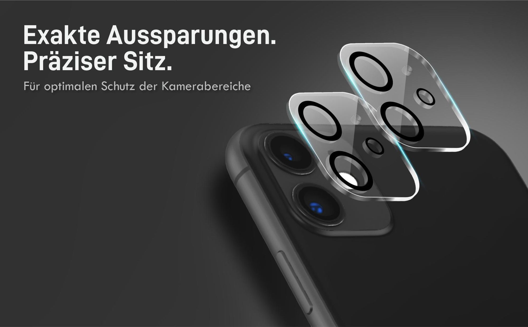 Viererpack Kamera und Displaygläser - Resistent gegen Fingerabdrücke