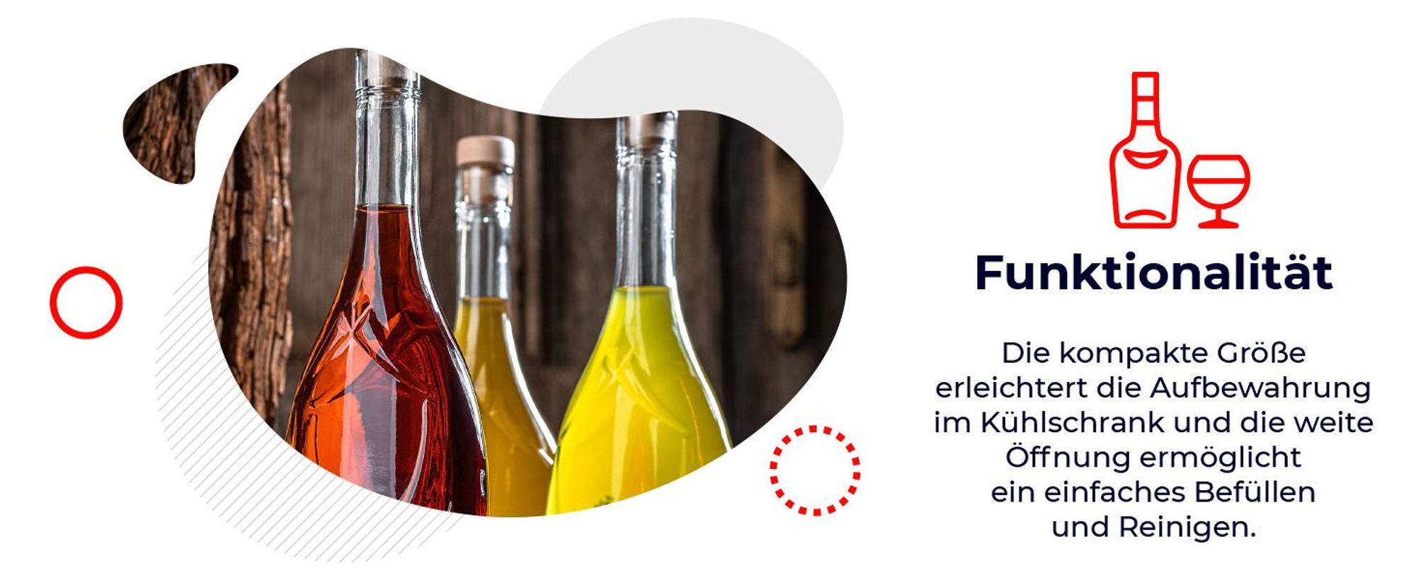 KADAX Leere Glasflaschen 500ml, 10 Stück, Likörflaschen mit Korken, Flaschen zum Befüllen von Likör, Wein und Schnaps, Dekoflaschen, Weinflaschen aus Glas