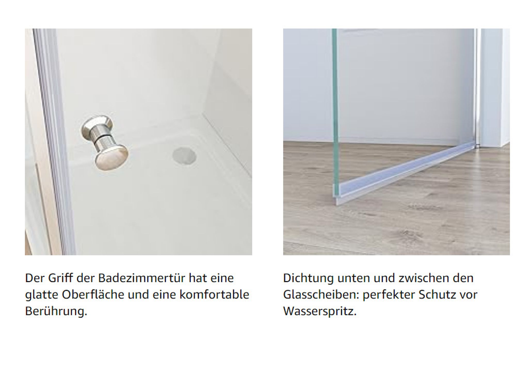 Duschkabine Eckeinstieg 75x75 x185 cm Schwingtür Duschwand mit Doppel Schwingbar Duschtür ESG Glas, Drehfalttür komplett Dusche Duschabtrennung