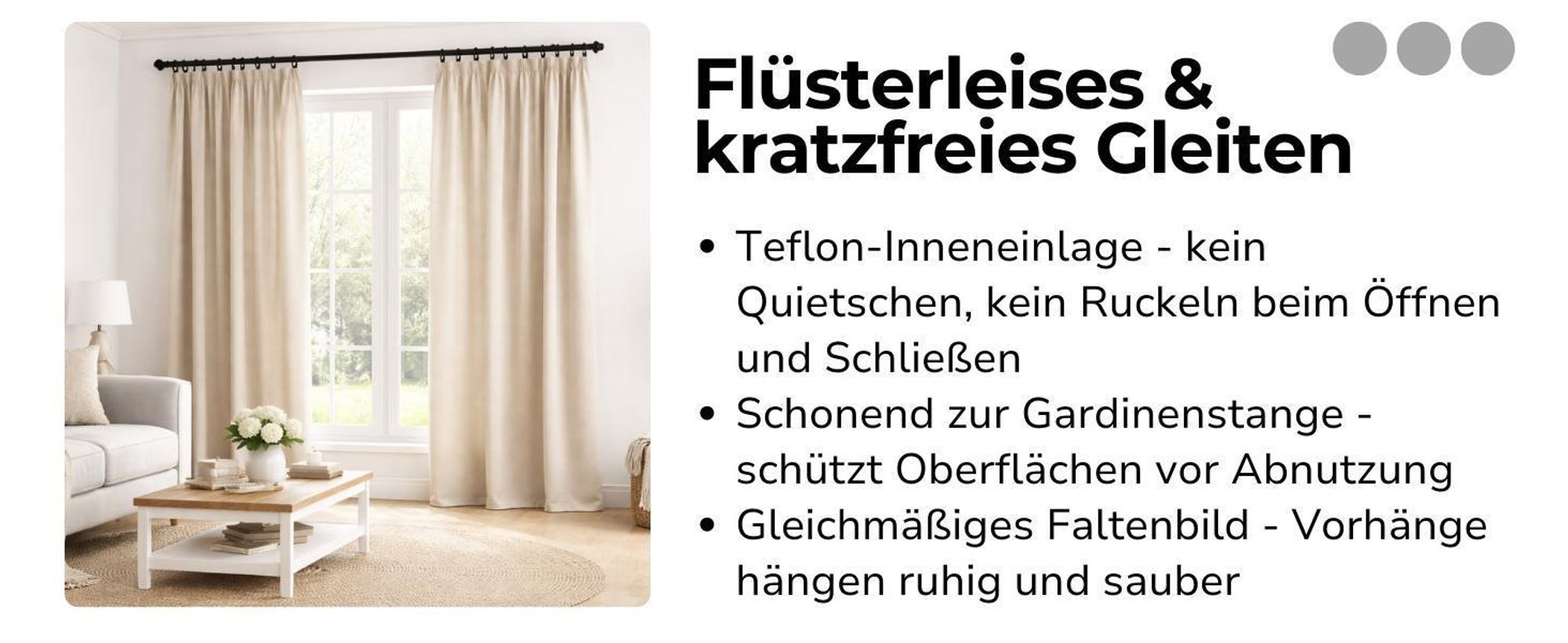 100 Stück Metall Gardinenringe mit Clips Farbe Antikgold für 25 mm & 30 mm Gardinenstangen Vorhangringe 35 mm Innendurchmesser Leises Gleiten