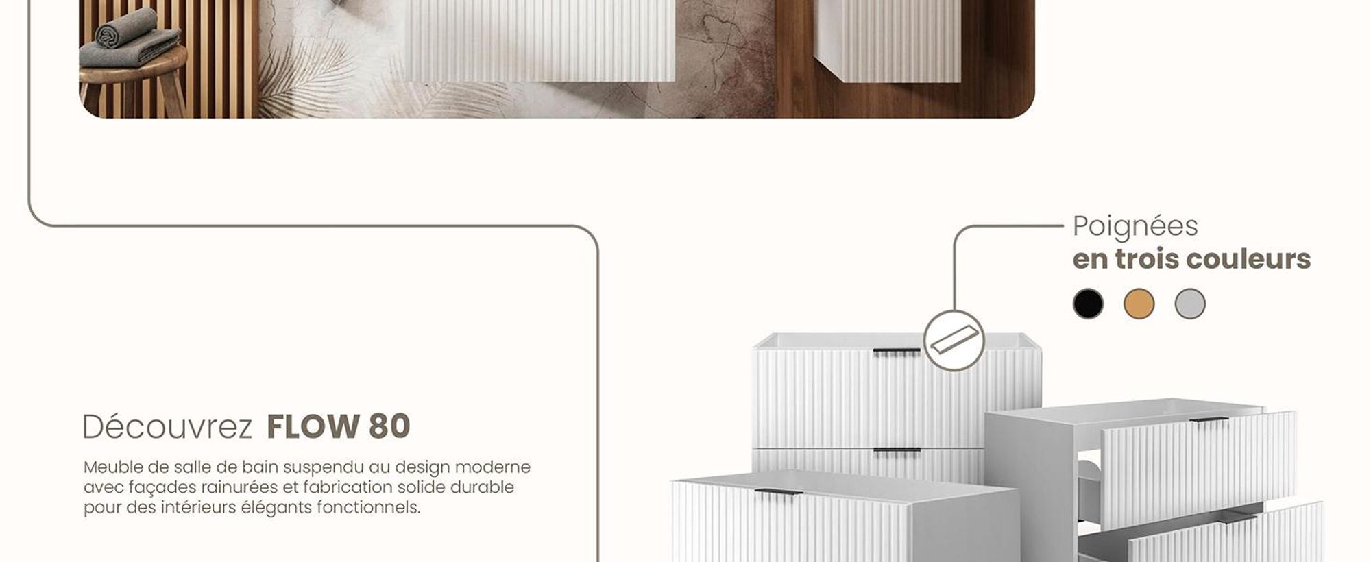 RODAN, meuble de salle de bain, armoire moderne, meuble sous vasque, meuble sous lavabo