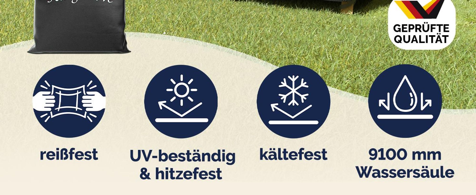 Kingsleeve® Hollywoodschaukel Abdeckung 3-Sitzer 210x150x150cm Winterfest Abdeckplane Wasserdicht Schutzhülle Gartenmöbel Abdeckhaube Schaukel