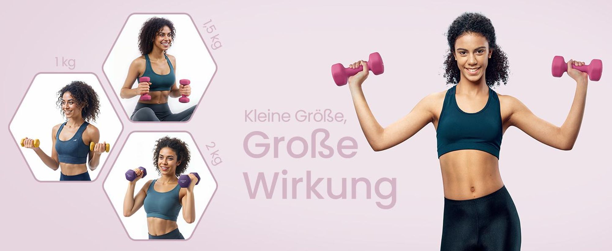 SONGMICS Kurzhantel Set, Hexagon, mit Hantelständer, mattes Finish, Neopren-Beschichtung, Krafttraining