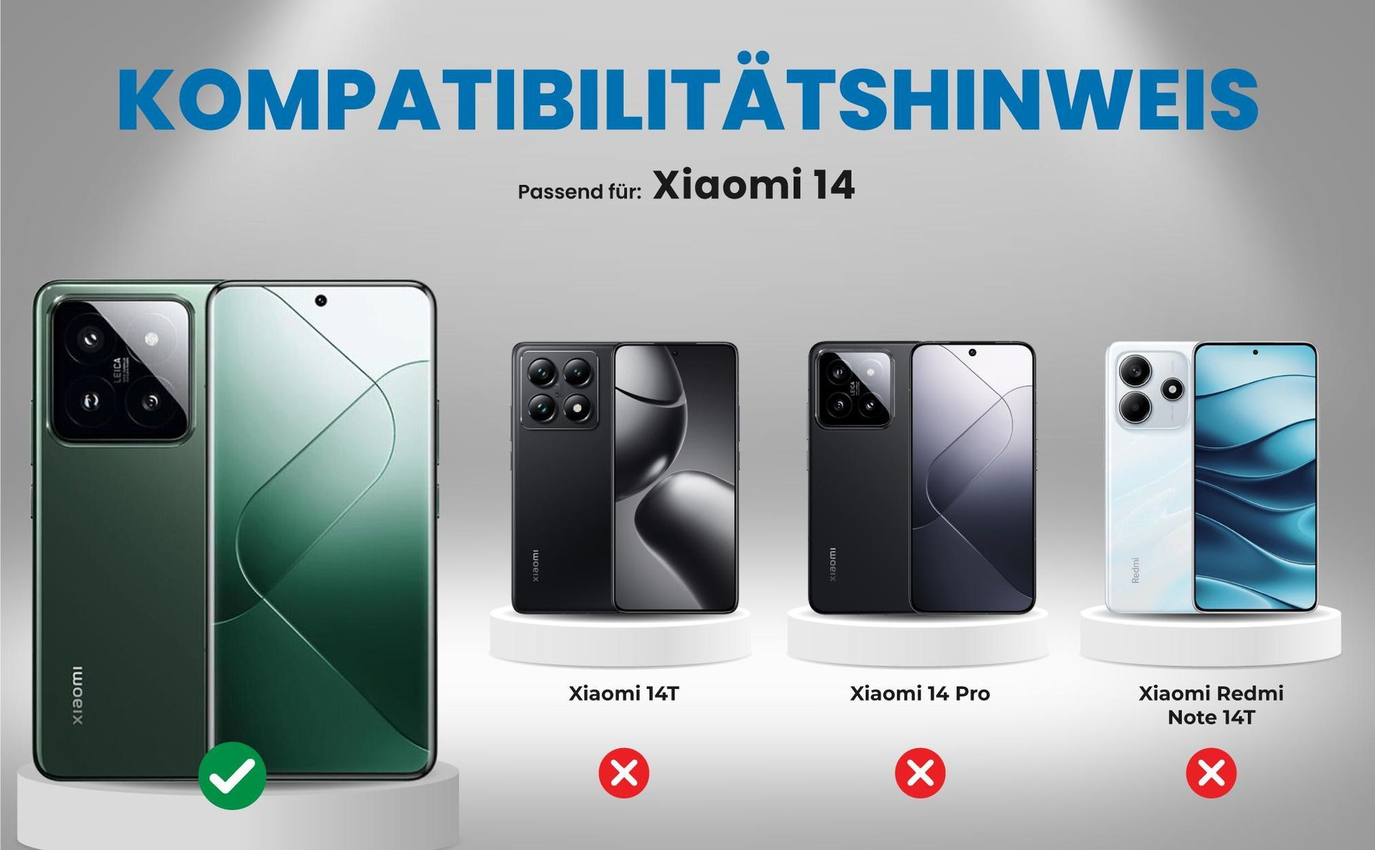 Kompatibilitätshinweise Hülle für Xiaomi 14