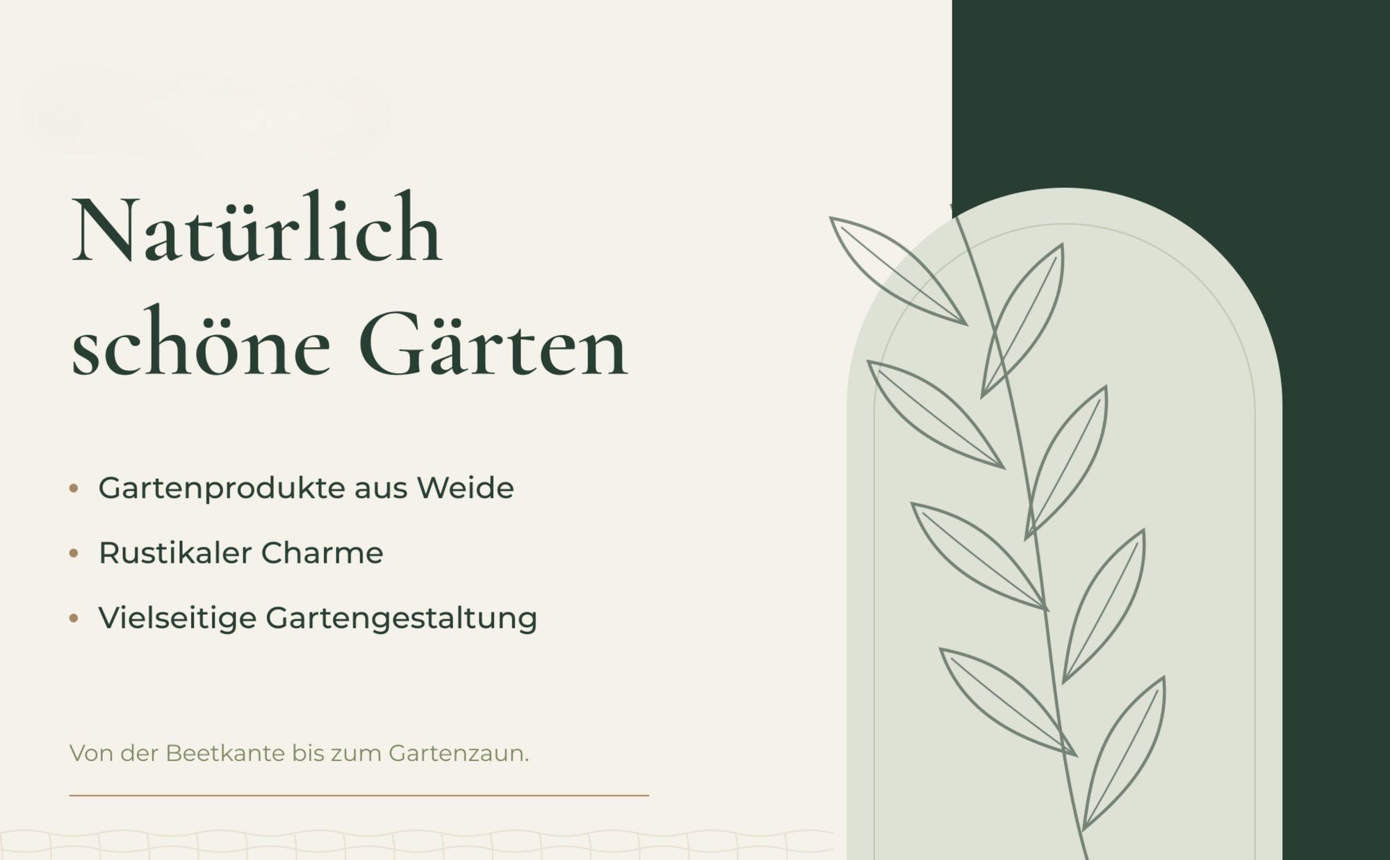 4er Set Beetbegrenzung aus Weide 45x20 cm Runde Beeteinfassung Weidenzaun zur Baumumrandung Gartenpalisade
